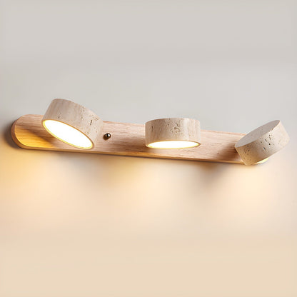 Wszechstronna przytulna lampa LED z naturalnego kamienia do przedpokoju, łazienki i sypialni
