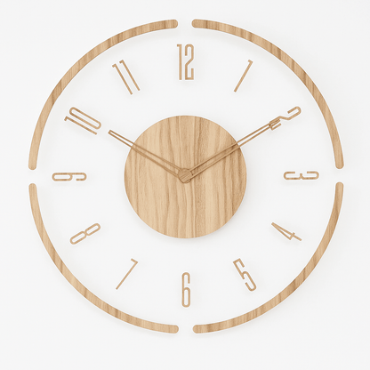 Zegar Ścienny Skandynawski – Cichy Mechanizm, Elegancki Design