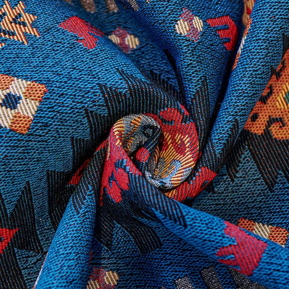 Żywe eleganckie geometryczne kolory pokrowiec na kanapę boho